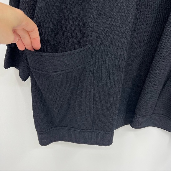 Vintage St. John Santana Knit Open Front Mid Length Pocket Cardigan Sweater Sz S - Picture 4 of 9